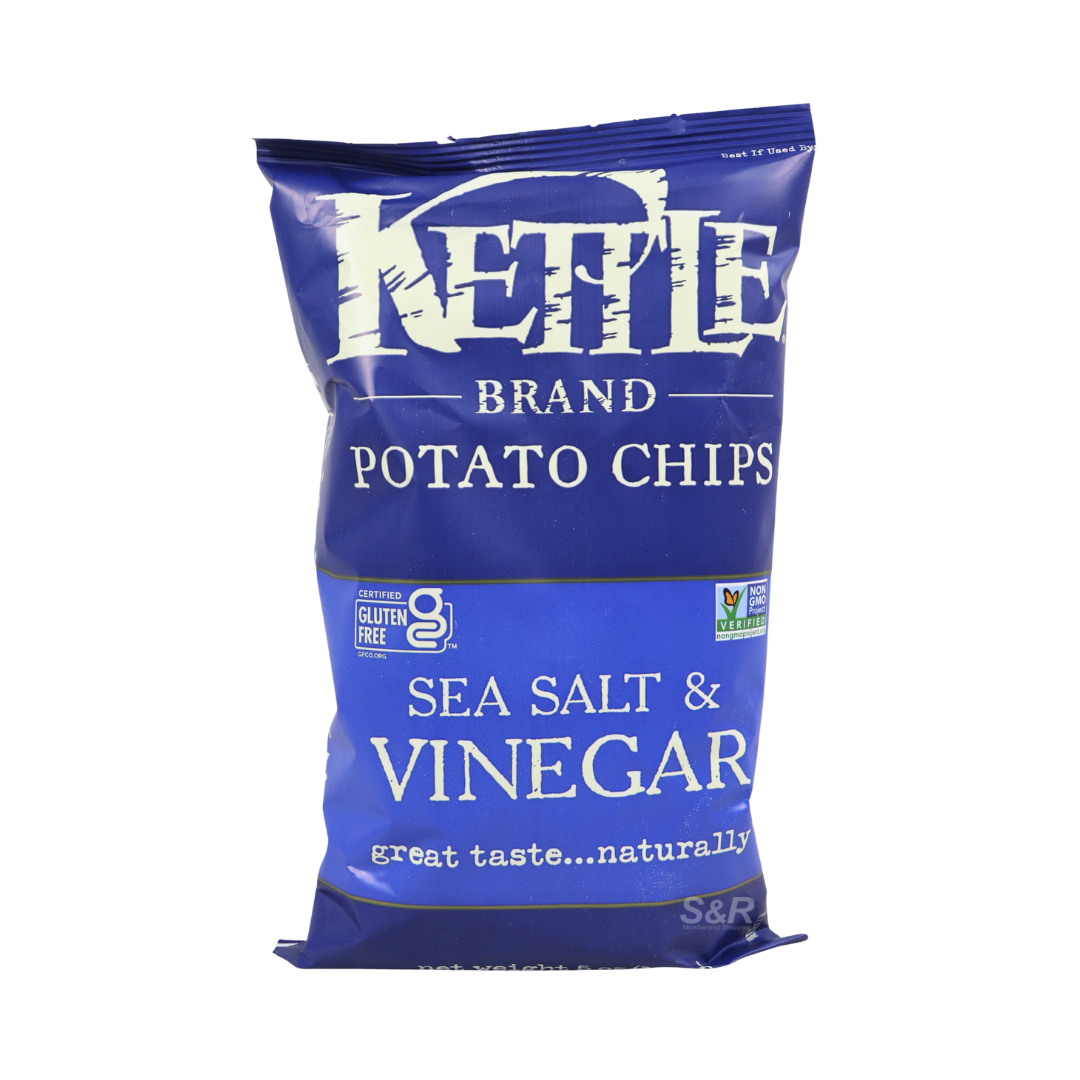 Kettle Sea Salt & Vinegar Potato Chips 142g